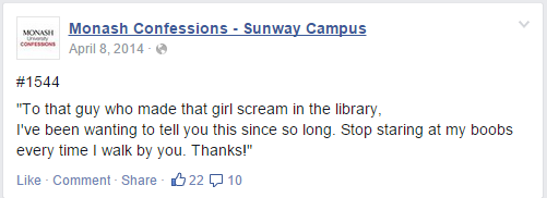 Monash Confessions Part 1